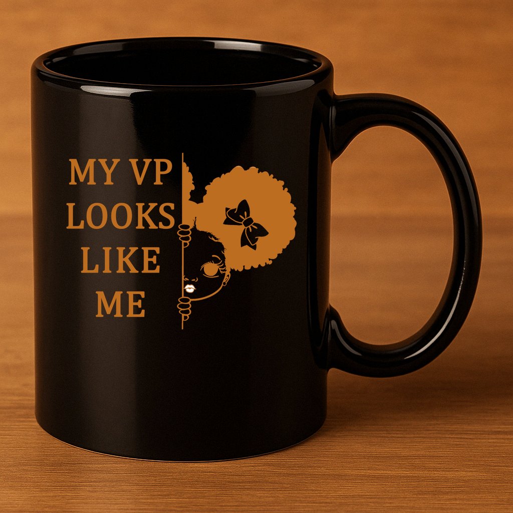 My VP Looks Like Me Cute Kamala 11oz C Handle Ceramic Mug