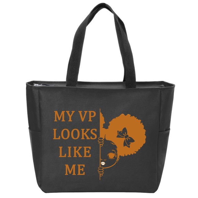 My VP Looks Like Me Cute Kamala Zip Tote Bag