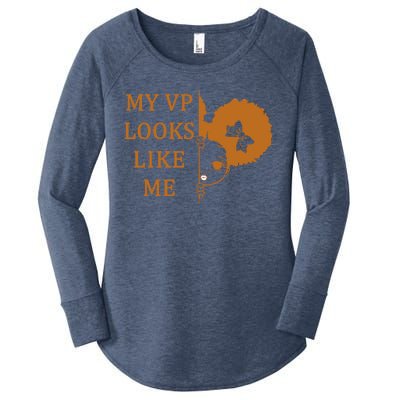 My VP Looks Like Me Cute Kamala Women's Perfect Tri Tunic Long Sleeve Shirt