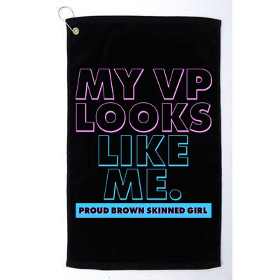 My VP Looks Like Me Proud Brown Skinned Girl Golf Towel
