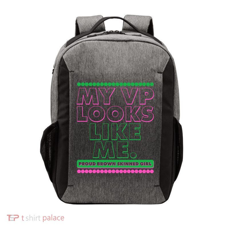 My VP Looks Like Me Proud Brown Skinned Girl AKA Sorority Colors Vector Backpack