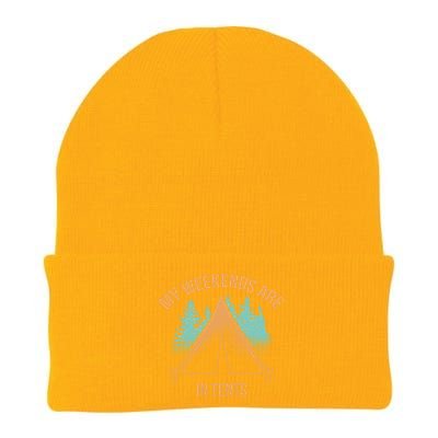 My Weekends Are In Tents Knit Cap Winter Beanie