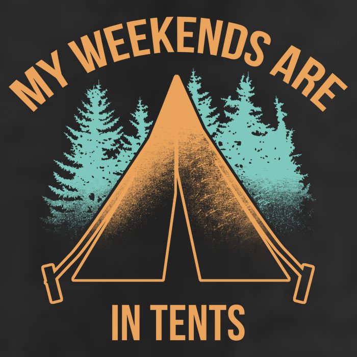 My Weekends Are In Tents Cool Comfort Performance Bucket Hat