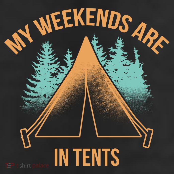 My Weekends Are In Tents 11oz C Handle Ceramic Mug