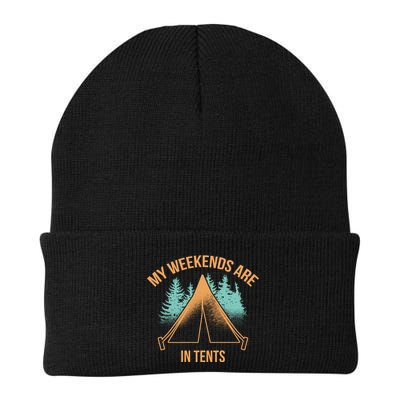 My Weekends Are In Tents Beanie