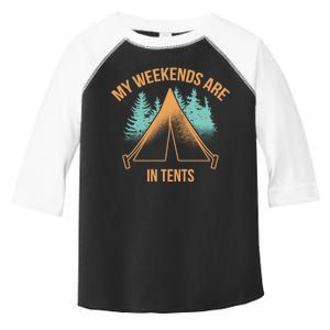 My Weekends Are In Tents Toddler Fine Jersey T-Shirt