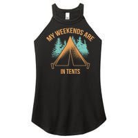 My Weekends Are In Tents Women's Perfect Tri Rocker Tank