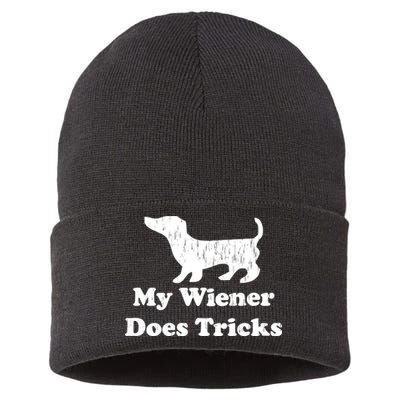 My Wiener Does Tricks Sustainable Knit Beanie
