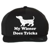 My Wiener Does Tricks Wool Snapback Cap