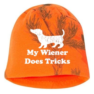 My Wiener Does Tricks Kati - Camo Knit Beanie