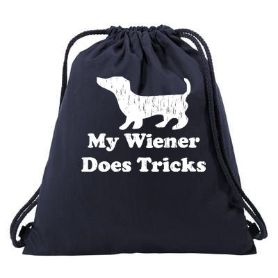 My Wiener Does Tricks Drawstring Bag