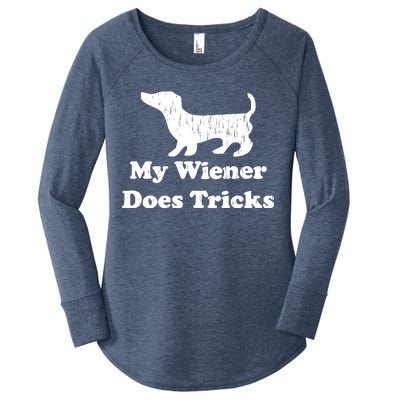 My Wiener Does Tricks Women's Perfect Tri Tunic Long Sleeve Shirt