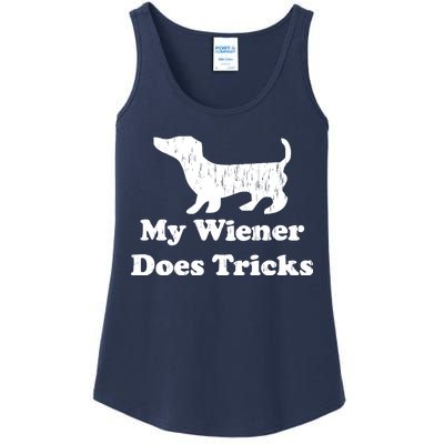 My Wiener Does Tricks Ladies Essential Tank