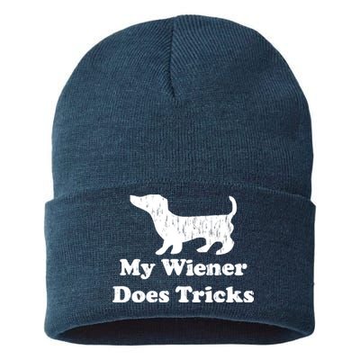 My Wiener Does Tricks Sustainable Knit Beanie