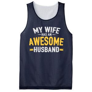 My Wife Has An Awesome Husband  Mesh Reversible Basketball Jersey Tank