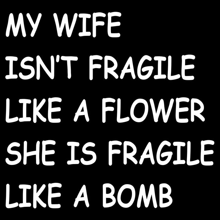 My Wife Isn't Fragile  7-Panel Snapback Hat