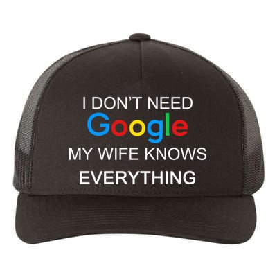 My Wife Knows Everything Funny Yupoong Adult 5-Panel Trucker Hat