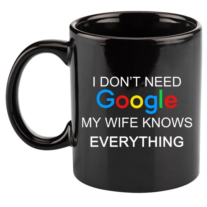 My Wife Knows Everything Funny 11oz C Handle Ceramic Mug