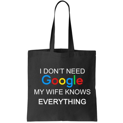 My Wife Knows Everything Funny Bag