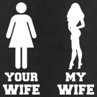My Wife Your Wife 7 Panel Mesh Trucker Snapback Hat