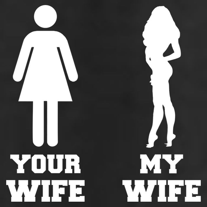 My Wife Your Wife 7 Panel Mesh Trucker Snapback Hat