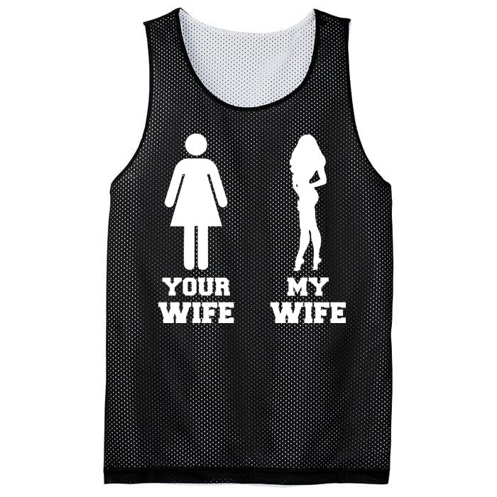 My Wife Your Wife Mesh Reversible Basketball Jersey Tank