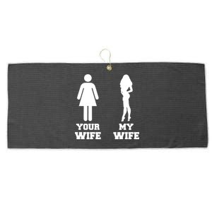 My Wife Your Wife Large Microfiber Waffle Golf Towel