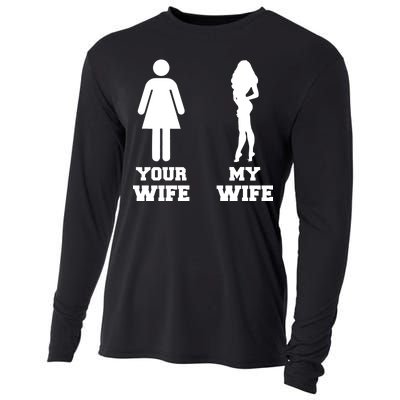 My Wife Your Wife Cooling Performance Long Sleeve Crew