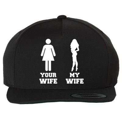 My Wife Your Wife Wool Snapback Cap