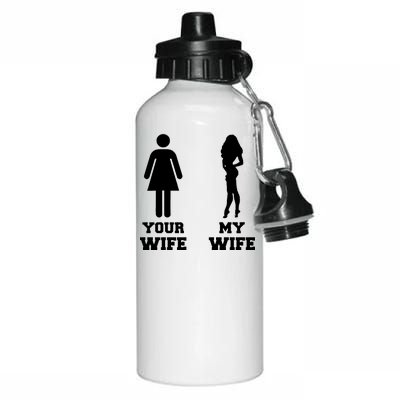 My Wife Your Wife Aluminum Water Bottle