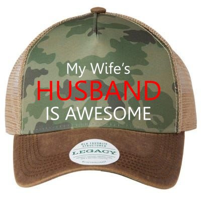 My Wife's Husband Is Awesome Legacy Tie Dye Trucker Hat