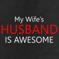 My Wife's Husband Is Awesome 7 Panel Mesh Trucker Snapback Hat