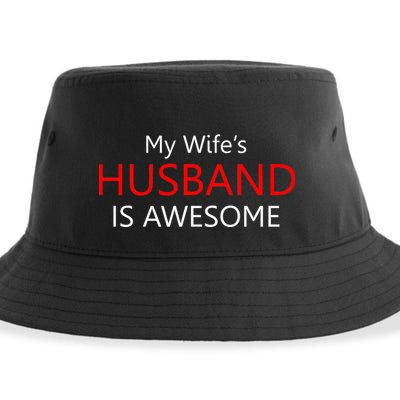 My Wife's Husband Is Awesome Sustainable Bucket Hat