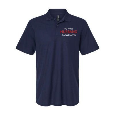 My Wife's Husband Is Awesome Softstyle Adult Sport Polo