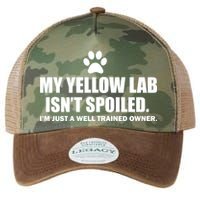 My Yellow Lab Isn't Spoiled Legacy Tie Dye Trucker Hat