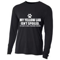 My Yellow Lab Isn't Spoiled Cooling Performance Long Sleeve Crew
