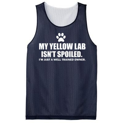 My Yellow Lab Isn't Spoiled Mesh Reversible Basketball Jersey Tank