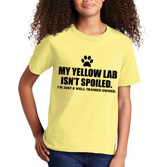 My Yellow Lab Isn't Spoiled Kids T-Shirt