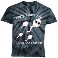 Many Years Ago I Was The Fastest Funny Kids Tie-Dye T-Shirt