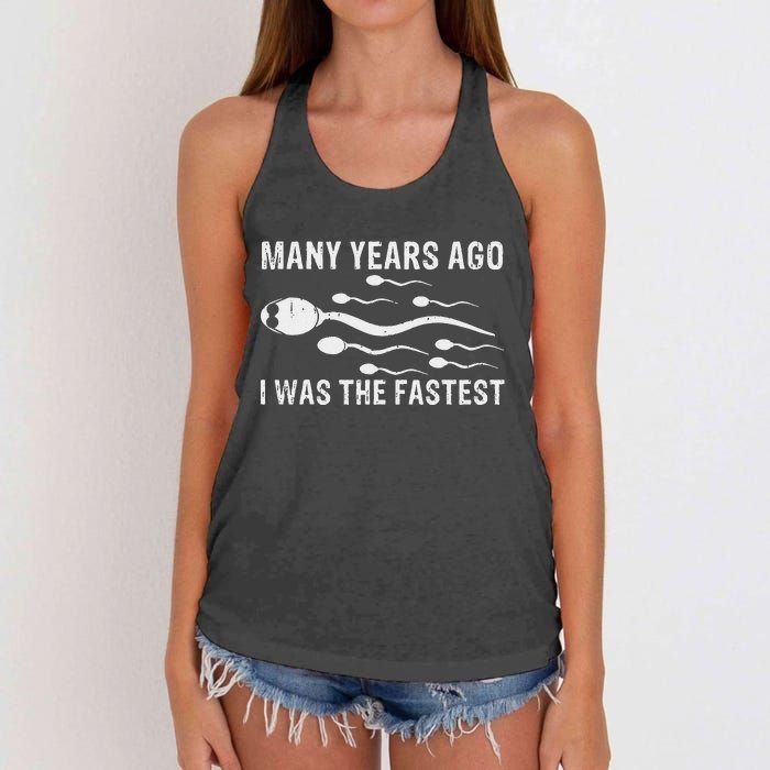 Many Years Ago I Was The Fastest Women's Knotted Racerback Tank