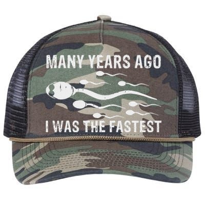 Many Years Ago I Was The Fastest Retro Rope Trucker Hat Cap