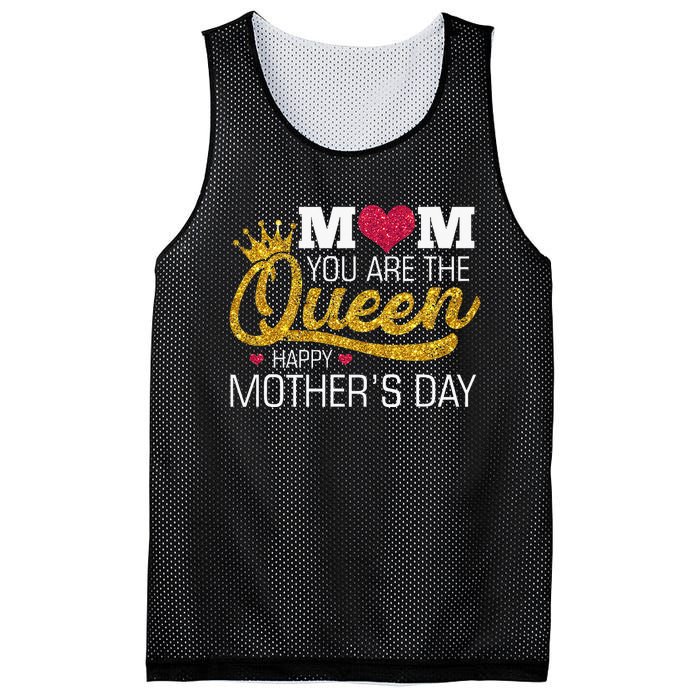 Mom You Are The Queen Mesh Reversible Basketball Jersey Tank