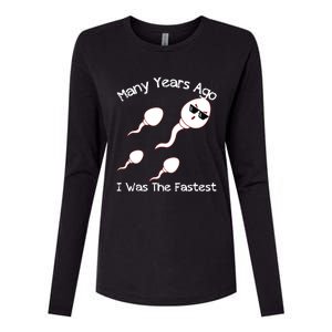 Many Years Ago I Was The Fastest Funny Womens Cotton Relaxed Long Sleeve T-Shirt