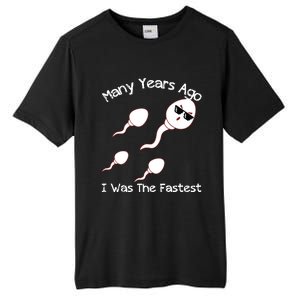 Many Years Ago I Was The Fastest Funny Tall Fusion ChromaSoft Performance T-Shirt