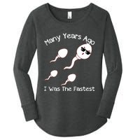 Many Years Ago I Was The Fastest Funny Women's Perfect Tri Tunic Long Sleeve Shirt