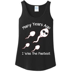 Many Years Ago I Was The Fastest Funny Ladies Essential Tank