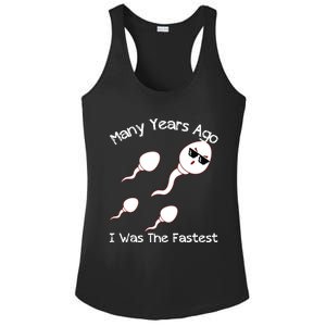 Many Years Ago I Was The Fastest Funny Ladies PosiCharge Competitor Racerback Tank