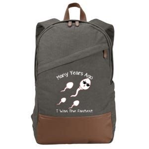 Many Years Ago I Was The Fastest Funny Cotton Canvas Backpack