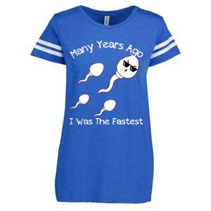 Many Years Ago I Was The Fastest Funny Enza Ladies Jersey Football T-Shirt