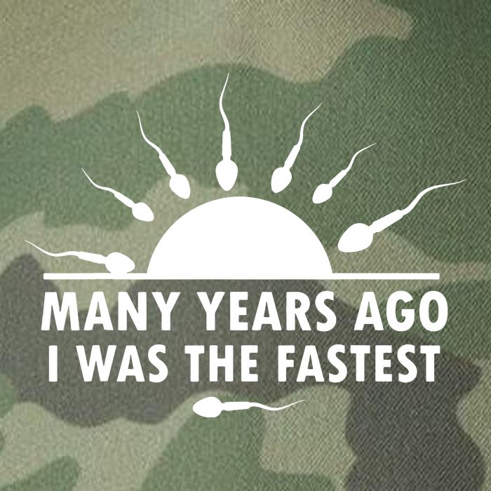 Many Years Ago I Was The Fastest Funny Sarcastic Legacy Tie Dye Trucker Hat